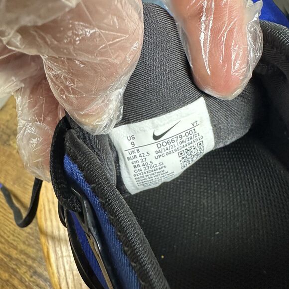 Nike Air Vapormax Plus Shoes Mens Size 9 Blue Black Running Sneakers DO6679-001 - Picture 8 of 8
